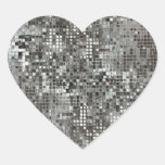 Pegatina del corazón de las lentejuelas