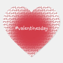 Pegatina del corazón del el día de San Valentín de