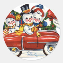 Pegatina del día de fiesta del coche de los muñeco