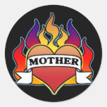 Pegatina del día de madre del tatuaje del corazón 