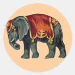 Pegatina del elefante del circo