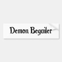 Pegatina del engañador del demonio etiqueta de parachoque
