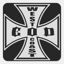 Pegatina del EOD de la costa oeste (negro)