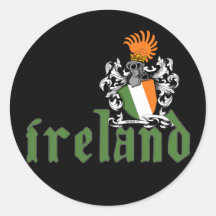 Pegatina del escudo de Irlanda