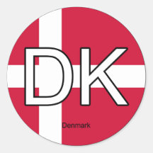 Pegatina del euro de Dinamarca
