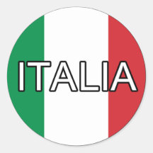 Pegatina del euro de Italia Italia