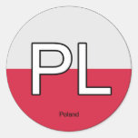 Pegatina del euro de Polonia Polska
