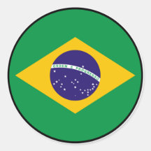 Pegatina del euro del Brasil el Brasil