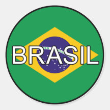 Pegatina del euro del Brasil el Brasil