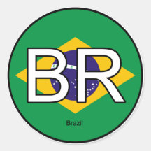 Pegatina del euro del Brasil el Brasil