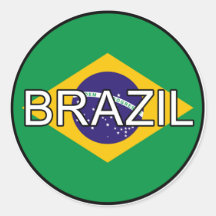 Pegatina del euro del Brasil el Brasil