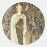 Pegatina del Faerie del Victorian