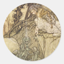 Pegatina del Faerie del Victorian