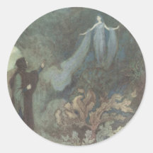 Pegatina del Faerie del Victorian