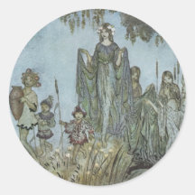 Pegatina del Faerie del Victorian