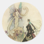 Pegatina del Faerie del Victorian