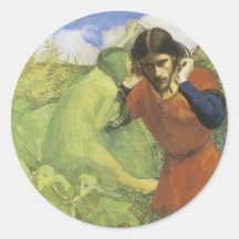 Pegatina del Faerie del Victorian