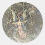 Pegatina del Faerie del Victorian