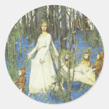 Pegatina del Faerie del Victorian