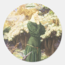 Pegatina del Faerie del Victorian