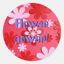 pegatina del flower power