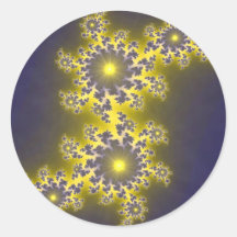 Pegatina del fractal de la galaxia