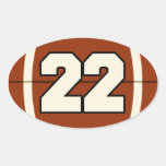 Pegatina del fútbol del número 22