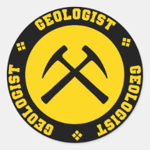 Pegatina del geólogo
