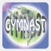 Pegatina del gimnasta