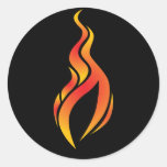 Pegatina del icono de la llama