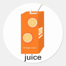 Pegatina del jugo
