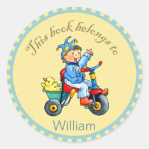 Pegatina del libro de Trike de los niños pequeños