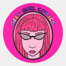 Pegatina del logotipo de los tebeos del chica del 