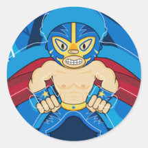 Pegatina del luchador de Luchador del mexicano