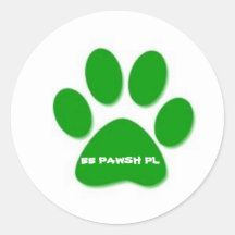 Pegatina del lugar de 55 Pawsh