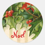 Pegatina del navidad de Noel del Victorian