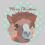 Pegatina del navidad del arte de la alpaca pegatinas