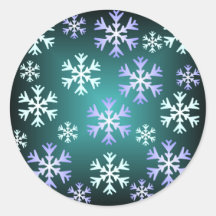Pegatina del navidad del copo de nieve