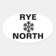Pegatina del norte del copo de nieve de Rye