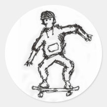 Pegatina del patinador