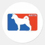 Pegatina del perro de la primera división de Akita
