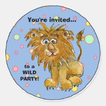 Pegatina del personalizado de la invitación del fi