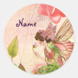 Pegatina del personalizado del Faerie del vintage