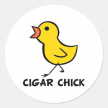 Pegatina del polluelo del cigarro