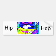 Pegatina del rap etiqueta de parachoque