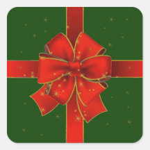 Pegatina del regalo de Navidad