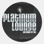 Pegatina del salón del platino (negro)