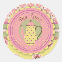 Pegatina del servicio de té