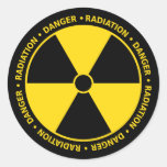 Pegatina del símbolo de la radiación