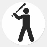 Pegatina del símbolo del béisbol